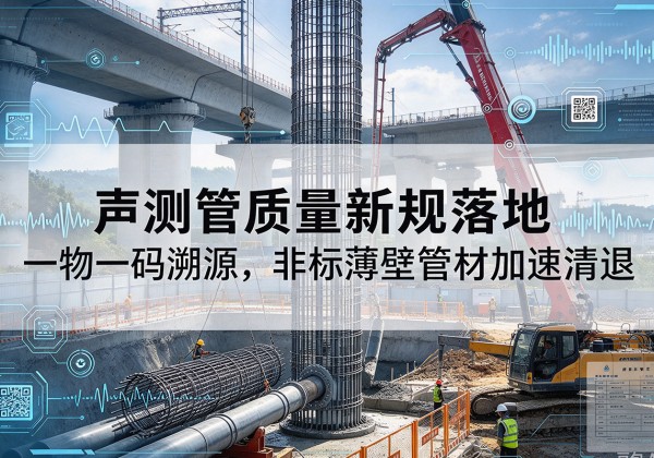 广灵声测管质量新规落地，一物一码溯源，非标薄壁管材加速清退